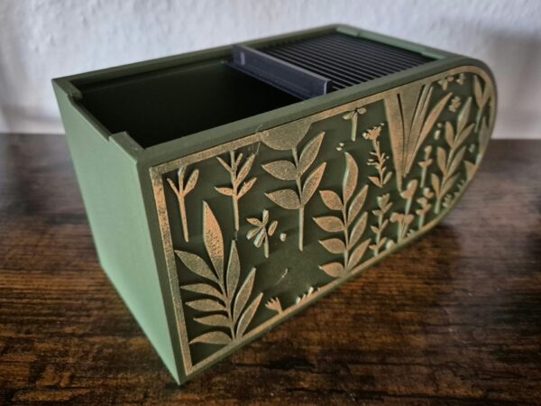 Boîte de Rangement Multi-Usage avec Motifs Floraux – Idéale pour Bijoux, Souvenirs, Épices, et Plus