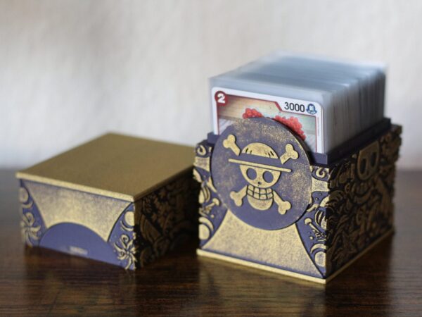 Deckbox One Piece, Peinte à la Main - Rangement Pirate pour Cartes